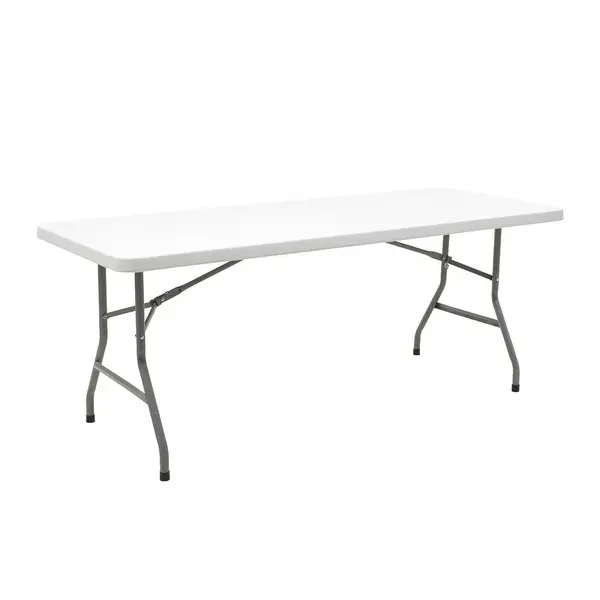 Masa de camping pliabila comerciala Aprilia granit, alb, 183x76x74 cm