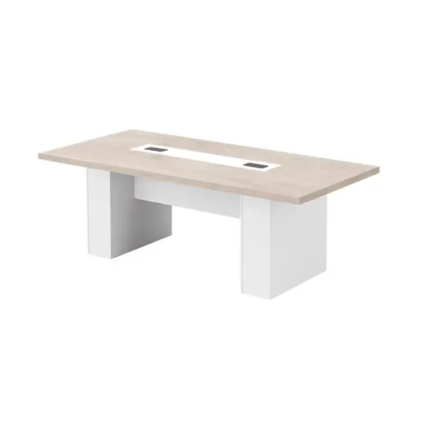 Masa de conferinta Imperium, PAL Melaminat E1 - dimensiuni 2000 x 1000 x 750 mm, White