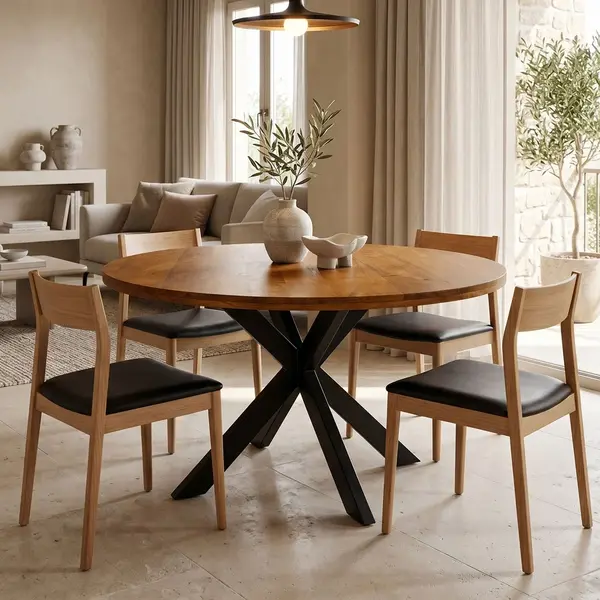 Masa de dining, Royalty, Nuc, 130x130x77 cm