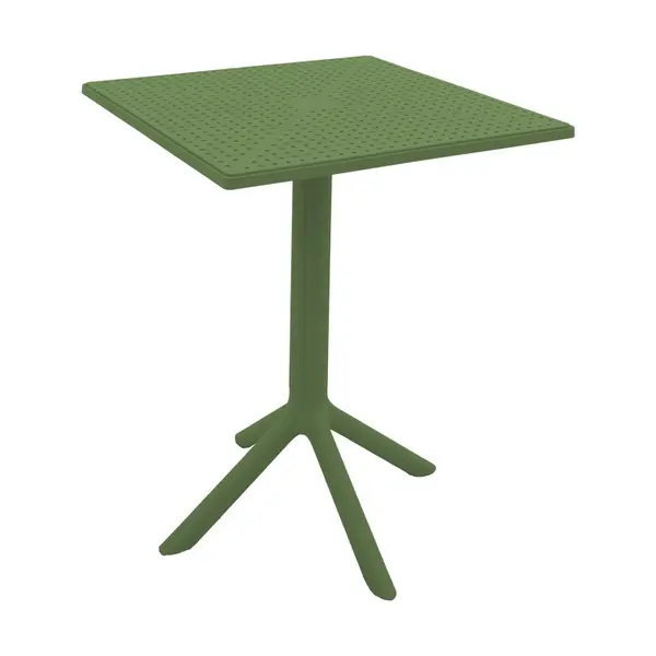 Masa de gradina, Groovy, Verde inchis, 60x60x76 cm