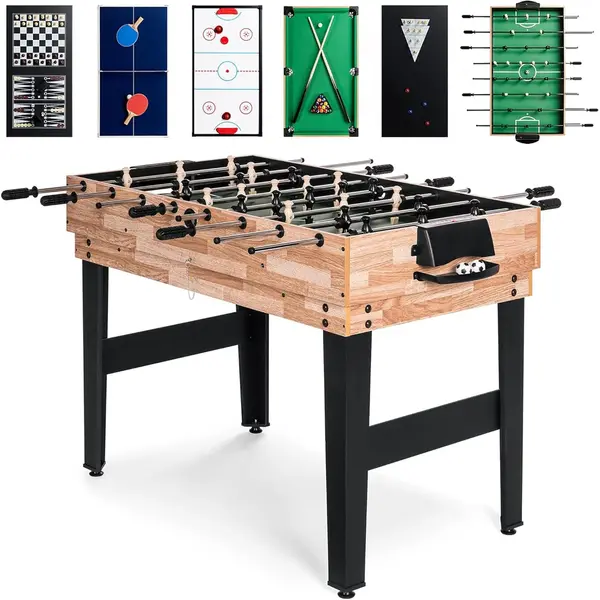 Masa de Joc 10-in-1, Biliard, Foosball, Ping Pong, Shuffleboard, Sah, Table - Default Title