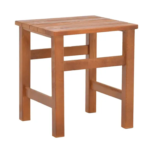 Masa de plaja Summrine Pakoworld din lemn de fag masiv, culoare nuc, 40x40x45 cm Masa de plaja Summrine Pakoworld din lemn de fag masiv, culoare nuc, 40x40x45 cm