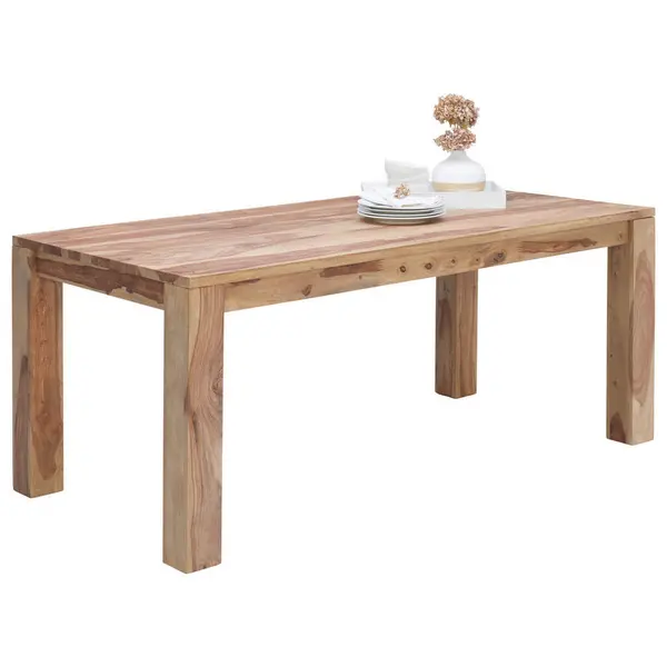 Masă din lemn, 180/90/77 cm,