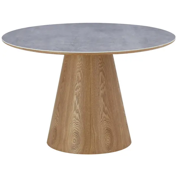 Masă din lemn, ceramică, material pe bază de lemn, 120/120/75 cm,