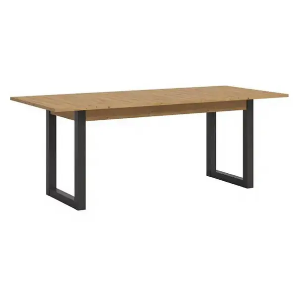 Masă din material pe bază de lemn, 150-190/90/76 cm,