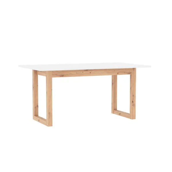 Masă din material pe bază de lemn, 160-200/90/75 cm,