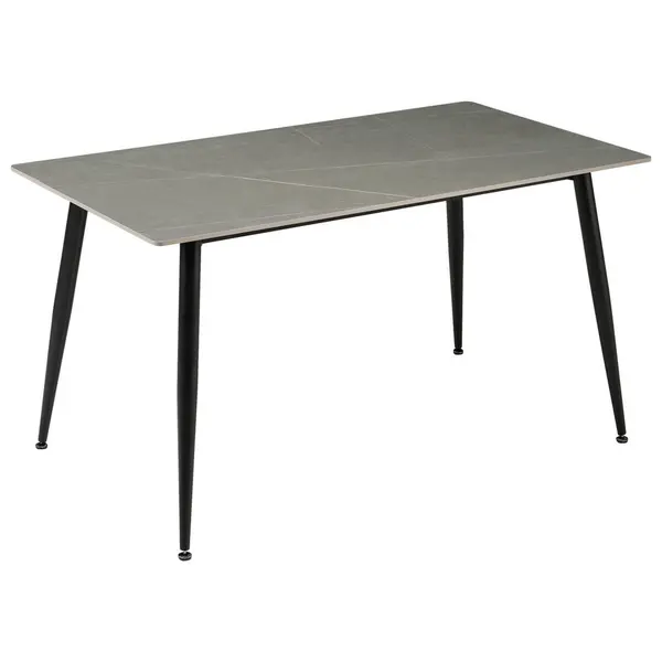 Masă din metal, ceramică, 140/80/76 cm,