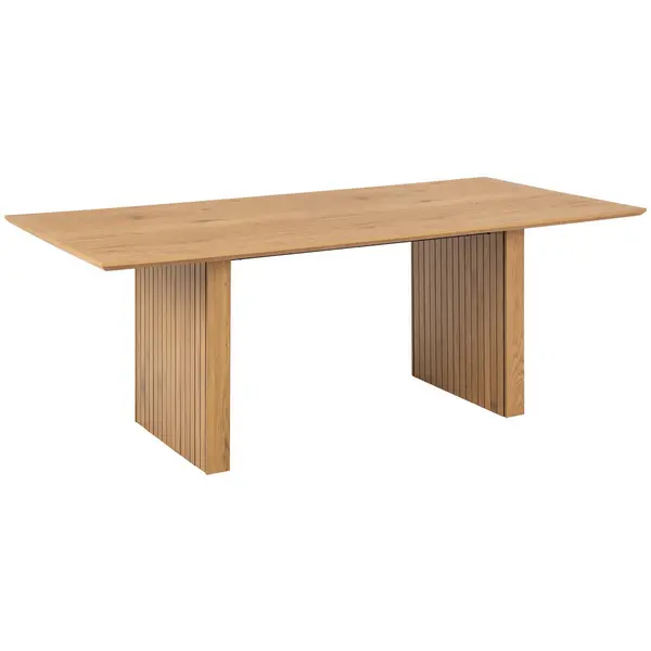 Masă din plastic, material pe bază de lemn, 210/100/75 cm,