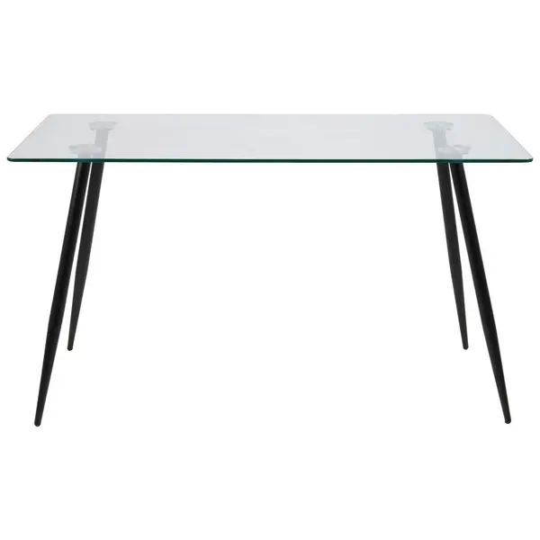 Masă din sticlă, 140/80/75 cm,