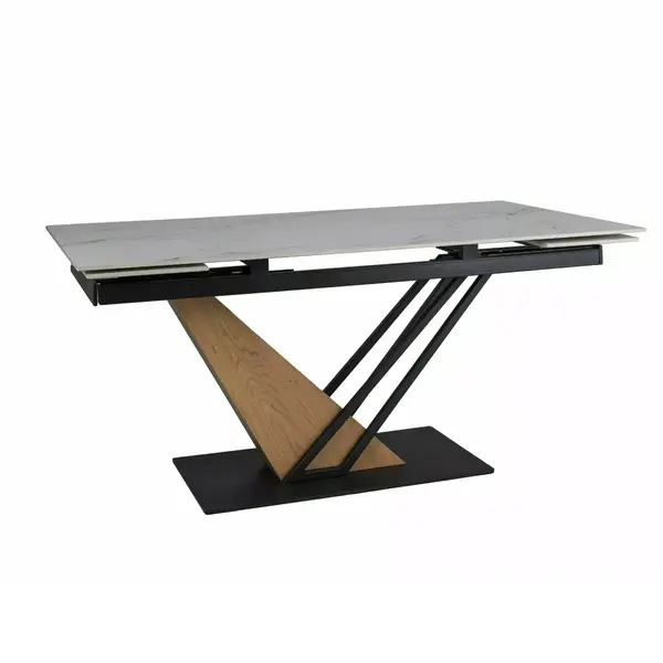 Masa extensibila ADRIGAL CERAMIC WHITE 180(240) x 90 CM - Alb