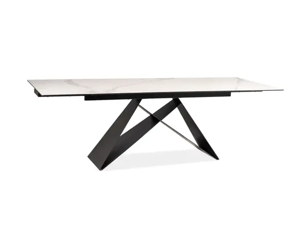 Masa extensibila CAMPAS CERAMIC STATUARIO VENATO 160(240) x 90 CM - Alb