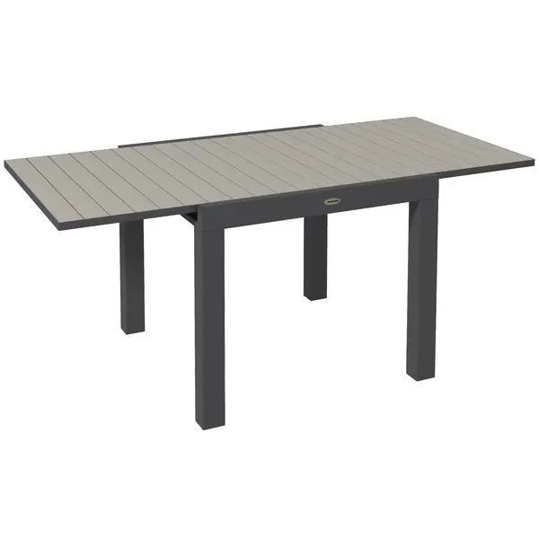 Masă extensibilă pentru terasă Outsunny, cu 4-6 locuri, 81-162 cm | Aosom Romania