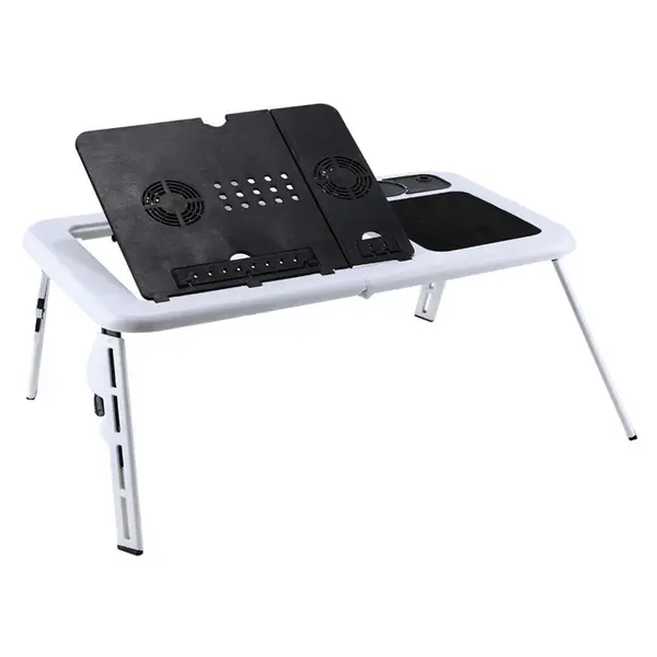 Masa laptop cu 2 coolere + suport pahar + mousepad, E-Table