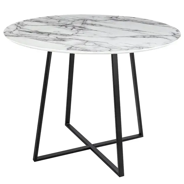 Masa LARISA BLACK Ø100 CM - Alb / Ø100cm