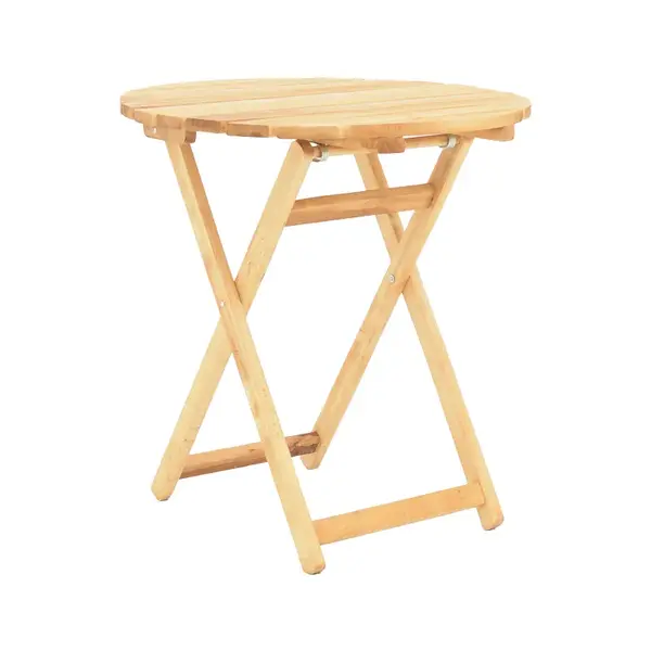 Masa Letna pakoworld din lemn de fag masiv, culoarea naturala, D60x74.5cm Masă Letna pakoworld din lemn de fag masiv, culoare naturală, D60x74.5 cm