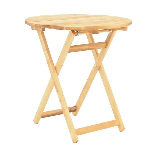 Masa Letna pakoworld din lemn de fag masiv, culoarea naturala, D60x75cm Masă Letna pakoworld din lemn de fag masiv, culoare naturală, D60x75cm