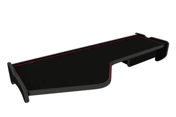 Masa lunga bord camion compatibila cu Renault Magnum Inegral Millenium New Size, Negru cu cusatura rosie