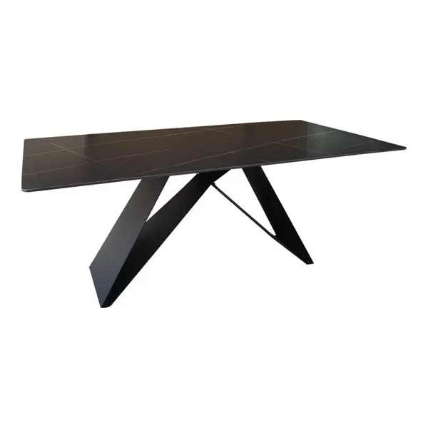 Masa, Mapele, Negru, 180x90x75 cm
