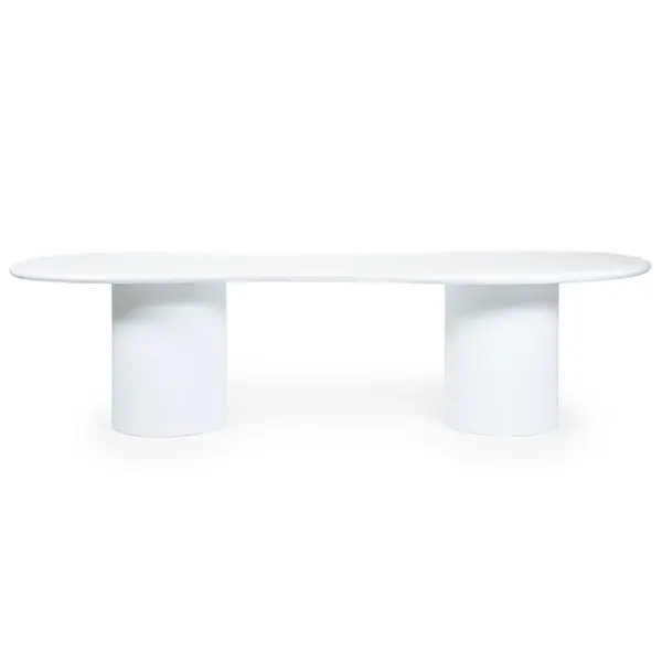 Masa MERSAR 250 x 110 CM - Alb / 250x110cm
