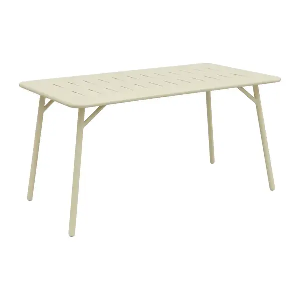 Masa Moraja pakoworld crem metal 140x80x70cm Masă Moraja pakoworld crem metal 140x80x70cm