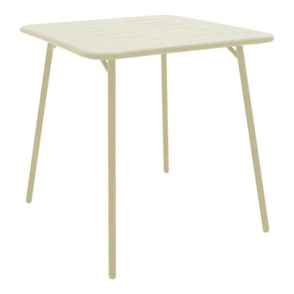 Masa Moraja pakoworld crem metal 70x70x73cm Masă Moraja pakoworld crem metalică 70x70x73 cm