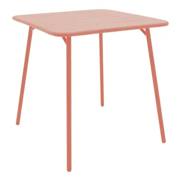 Masa Moraja pakoworld teracota metal 70x70x73cm Masă Moraja pakoworld teracotă metal 70x70x73cm
