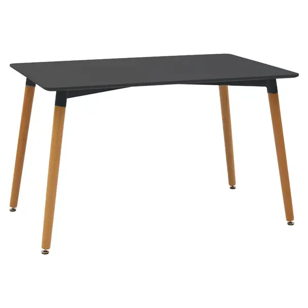 Masa Natali MDF, Negru - Alb, 120x80x76 cm