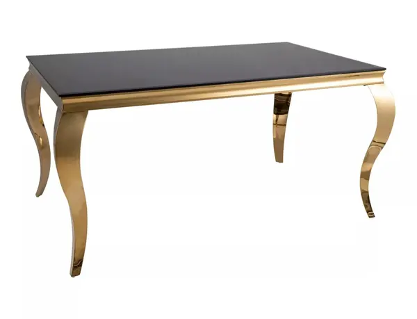 Masa Prince negru/auriu L150xl90 cm