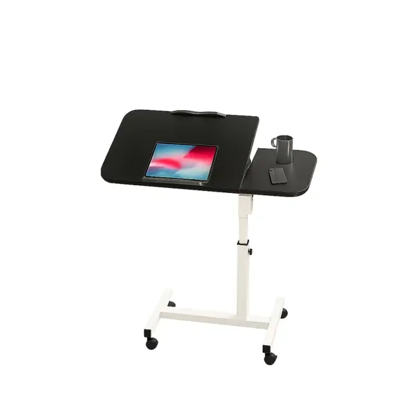 Masă reglabilă pentru laptop &ndash; 60&times;40&times;(27&ndash;40) cm&ndash;BLACK