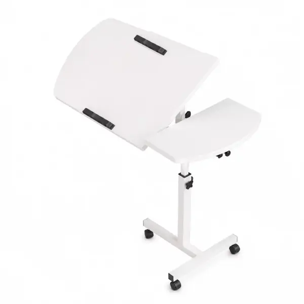 Masă reglabilă pentru laptop &ndash; 60&times;40&times;(27&ndash;40) cm&ndash;WHITE