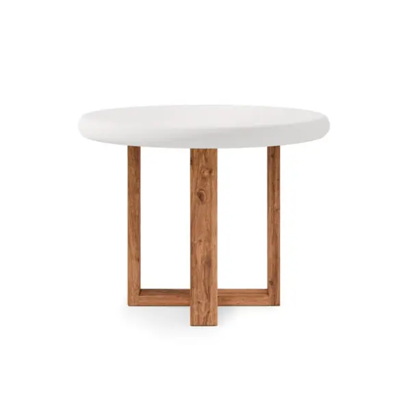 Masa RETIRO Ø100/120 CM - Alb / Ø100cm