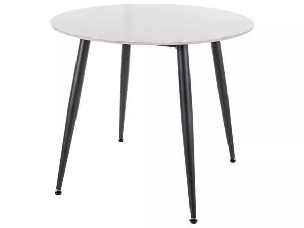 Masa Rion alb/negru ø90 cm