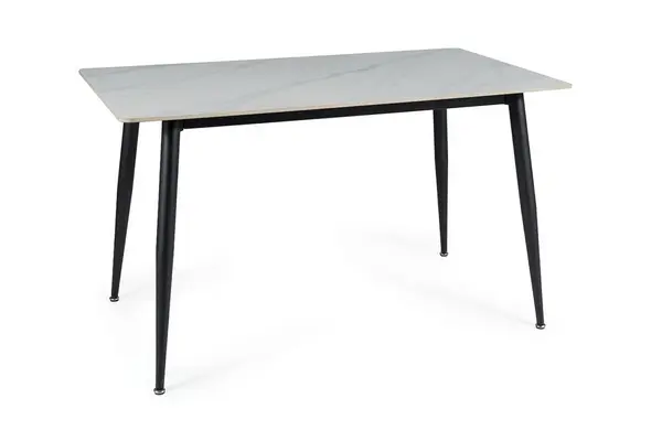 Masa Rion alb/negru L130xl70 cm