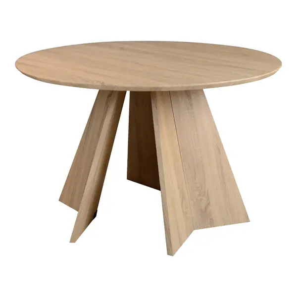 Masa rotunda cu functie extensibila Bibble, Nuc, 120x76 cm