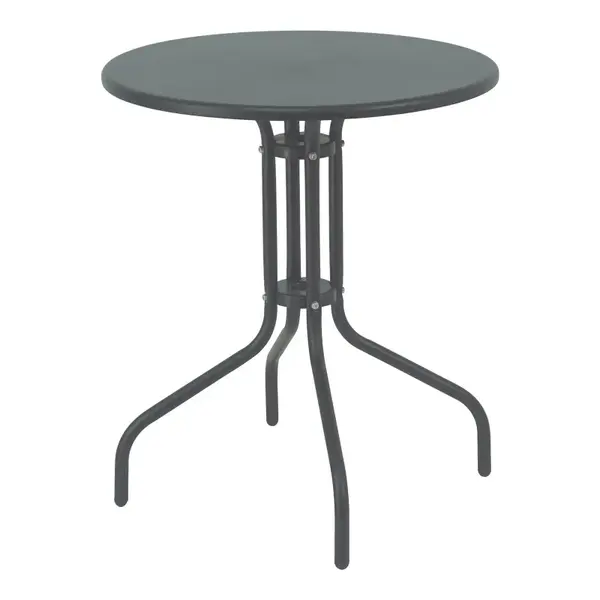 Masa Vergo pakoworld gri inchis metal D60x70cm Masă Vergo pakoworld gri închis metalică L60x70cm