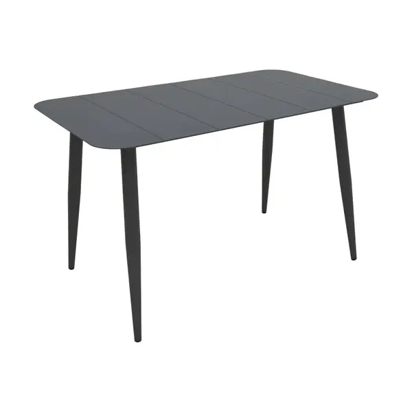Masa Vista Pakoworld din aluminiu in nuanta neagra, 120x70x72cm Masa Vista Pakoworld din aluminiu în nuanță neagră, 120x70x72cm