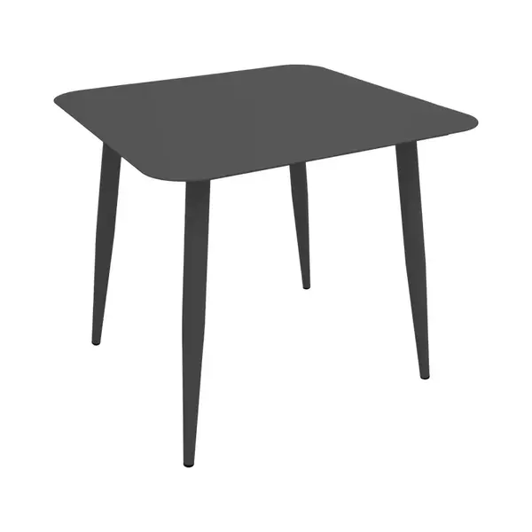 Masa Vista Pakoworld din aluminiu, nuanta neagra, 80x80x72cm Masa Vista Pakoworld din aluminiu, nuanță neagră, 80x80x72cm