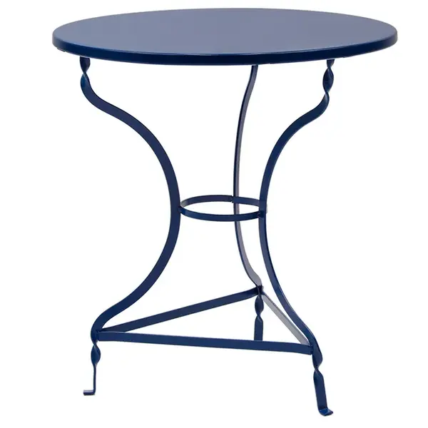 Masa Zappeion Table Noah pakoworld albastru metalic D70x72cm Masa Zappeion Table Noah pakoworld albastru metalic D70x72cm