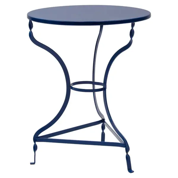 Masa Zappeion Table Noah pakoworld albastru metalizat D58x72cm Masa Zappeion Table Noah pakoworld albastru metalizat D58x72cm