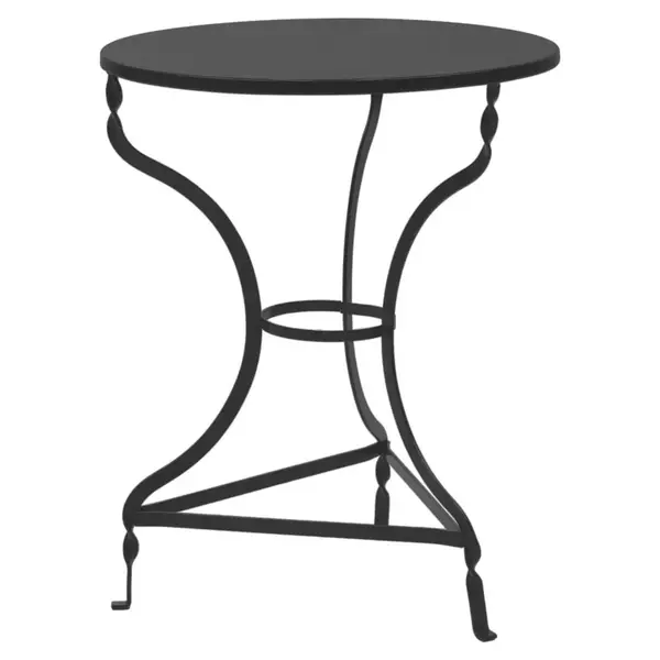 Masa Zappeion Table Noah pakoworld negru metalizat D58x72cm Masa Zappeion Table Noah pakoworld negru metalizat D58x72cm