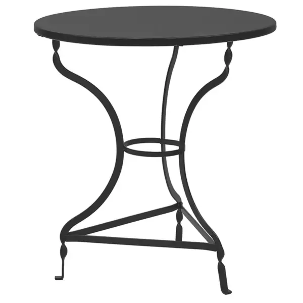 Masa Zappeion Table Noah pakoworld negru metalizat, D70x72cm Masa Zappeion Table Noah pakoworld negru metalizat, D70x72cm
