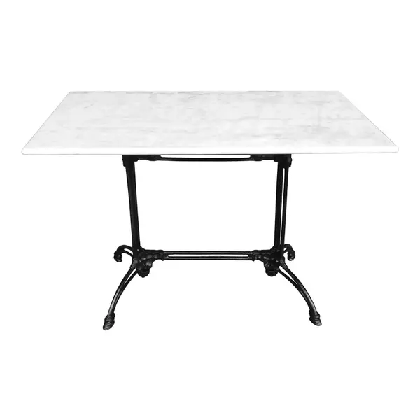 Masa Zosal, fonta, Alb-Negru, 110x70x71 cm