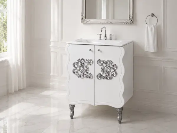 Masca baie cu lavoar Temptation Argint 66x90x47 cm
