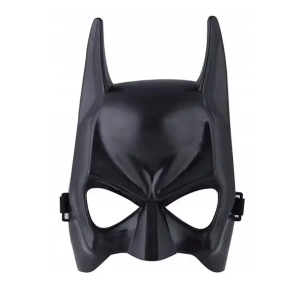 Masca, Batman, plastic, 22 cm x 15 cm, negru, marime universala