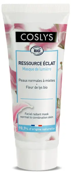 Masca bio iluminatoare pentru ten normal si mixt cu extract de crin, 75ml, Coslys