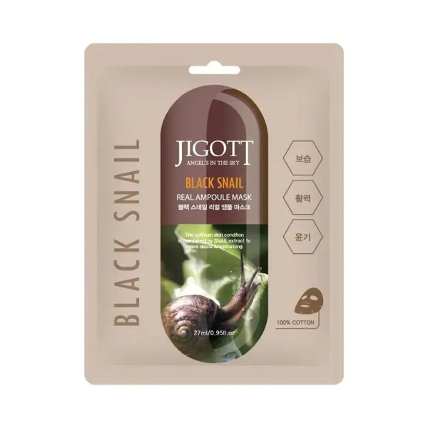 Mască Black Snail Real Ampoule 27ml - Jigott