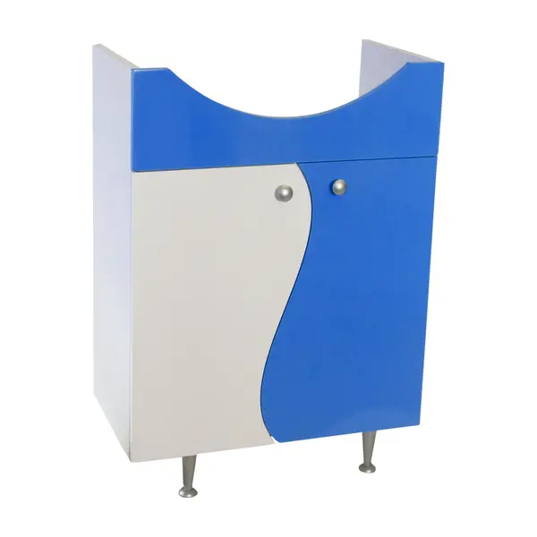 Masca chiuveta / lavoar baie Selena din MDF 70 cm alb-cobalt