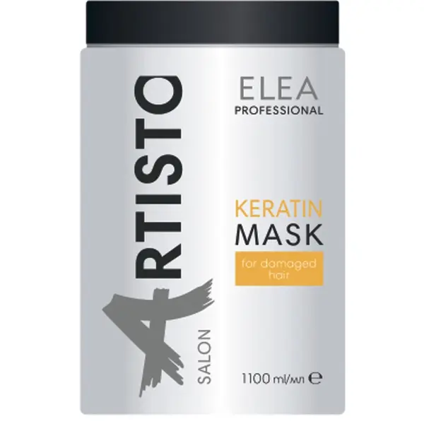 Masca cu keratina pentru repararea structurii parului tratat Elea Professional Artisto, 1100 ml