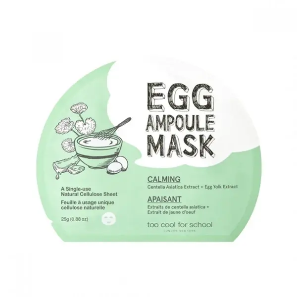 Mască cu ou și Cica, Too Cool For School, Egg Cream Mask Cica