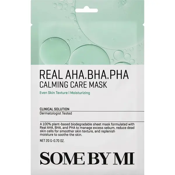 Mască de față calmantă cu AHA, BHA și PHA, 20 g, Some By Mi